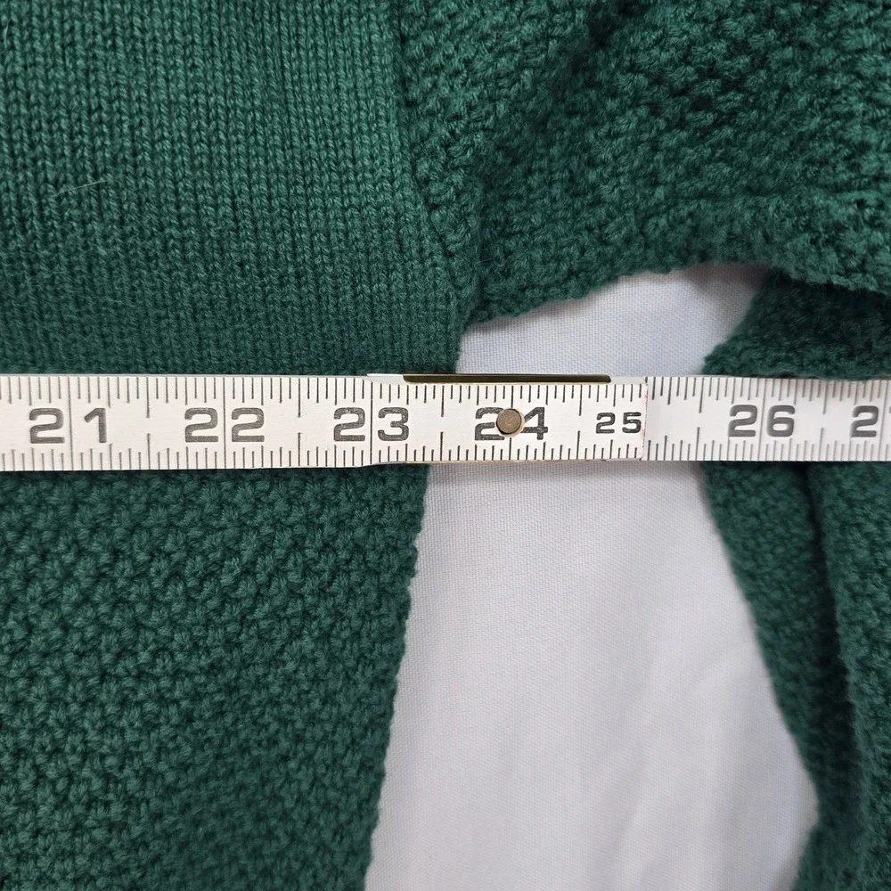 VTG Andrew Rohan Steamboatin American Queen Knit Sweater Men XL Textured‎ Green